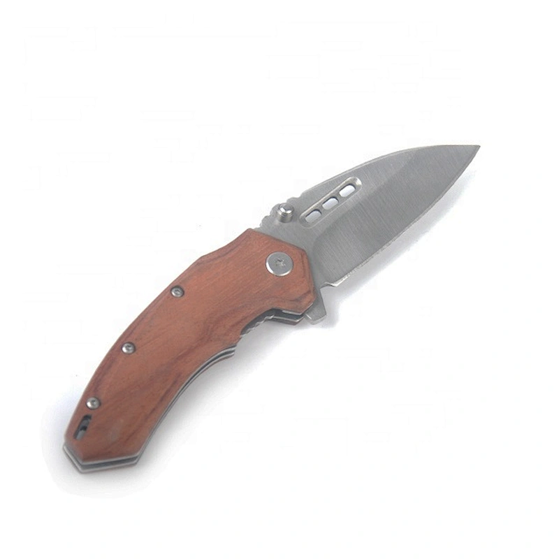 2019  Hot multifunctional  wooden handle mini pocket utility folding knife