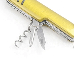 8 In 1 Multi Purpose  Stainless Steel Blade Folding Pocket Survival Hunting Knife Tools with Aluminum Handle