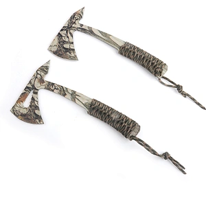Wholesale Portable High Quality Stainless Steel Mini Multifunctional Kitchen Survival Axe With Wooden Handle