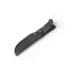 Professional camping survival outdoor knife with nylon sheath