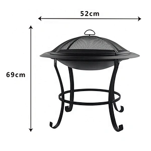 Outdoors fire bowl fireplace accessory cast iron antique fire pit