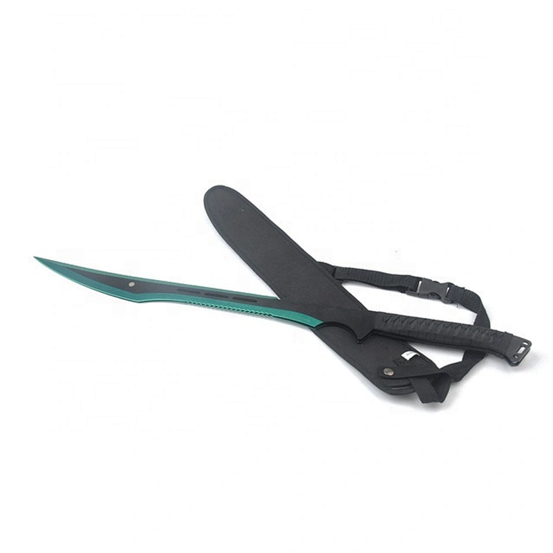 Hot professional stainless steel customized outdoor cosplay matchet knife with sheath