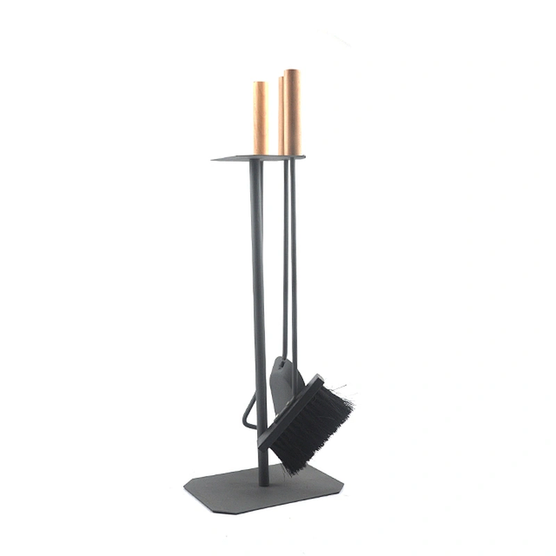 hot sale indoor metal fireplace tool set with wooden handle