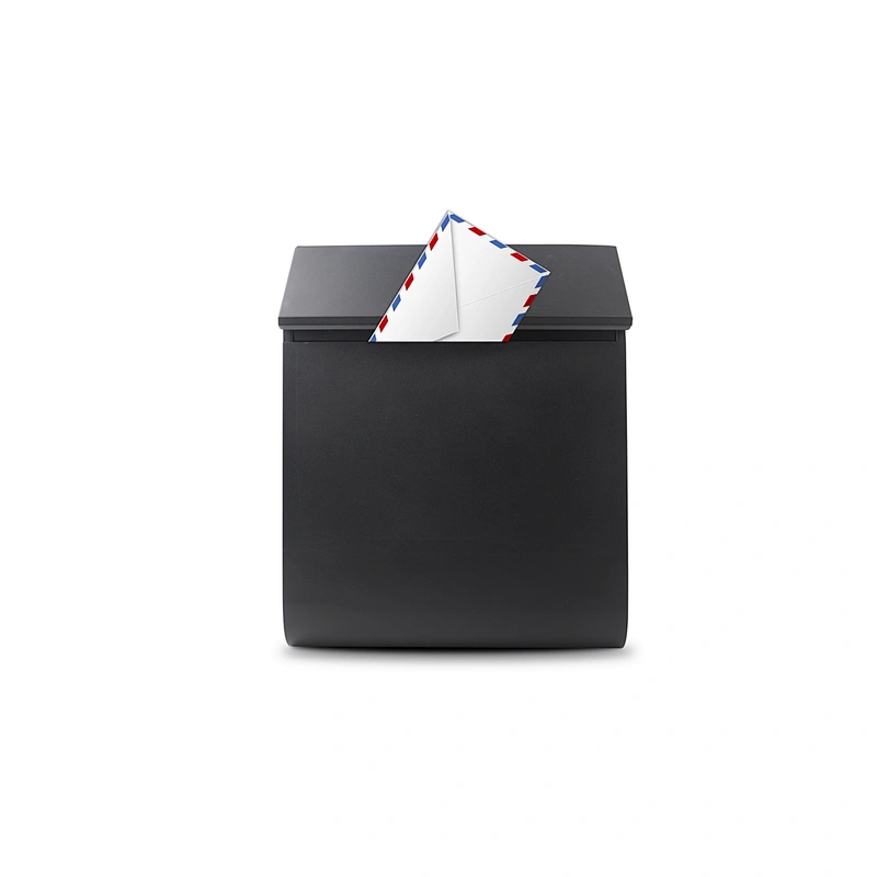 Popular New design good quality metal garden letter box iron with powder coating  outdoor mailbox