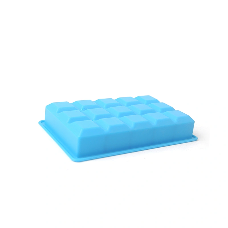 Large Square 8 Cavities Ice Brick Cube Maker Silicone Ice Cube Tray Mould for Whiskey Cocktails
