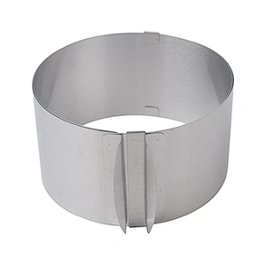 Popular food grade stainless steel   baking tools home use 6-12 inch adjustable cake mould