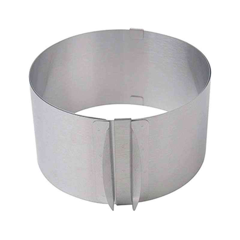 Popular food grade stainless steel   baking tools home use 6-12 inch adjustable cake mould