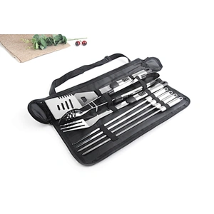 wholesale custom multi function barbecue portable outdoor  stainless steel 7pcs bbq grill tools set