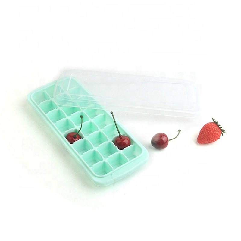 bpa free mini silicone ice cube tray with Removable PP Lid