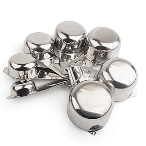 New design hot selling stainless steel Measuring Cups and Spoons Set of 7pcs for Kitchen Gadgets