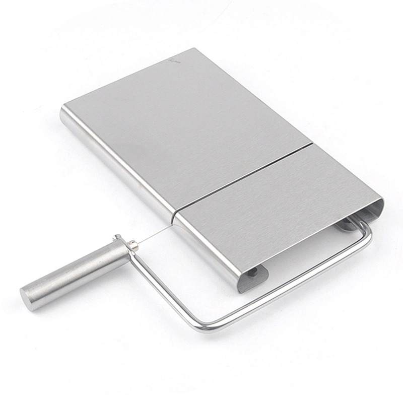 New Creative Kitchen Gadget Butter Cutting Plate Custom Stainless Steel Food Cheese Slicer Cheese Wire Cutter