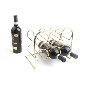 Brass  wine rack freestanding,  Storage Rack Countertop Display Shelf Bottle Holder
