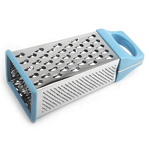 kitchen stainless steel multi function tabletop hand cutter fruit vegetable cheese 4 sides manual box grater