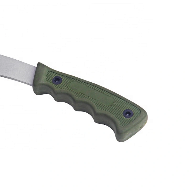 Stainless Steel Mini Small Satin Finished Hatchet Axe with Soft Touch Handle in Green Color