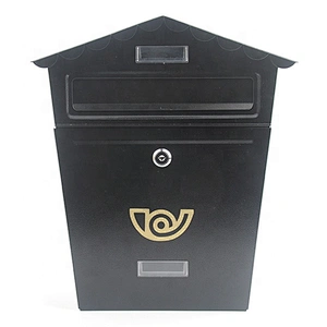 Classical metal letter post box stainless steel waterproof wall mount mailbox