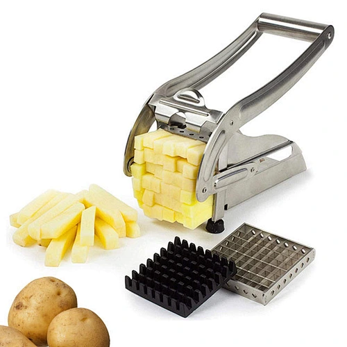 Stainless steel manual potato cutter 36 Holes&64 Holes 2 in 1 french fry press potato chipper machine for kitchen accessories
