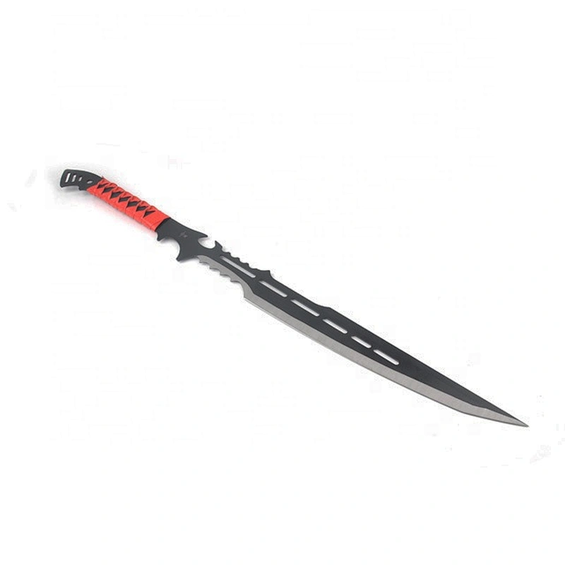 New arrived full tang stainless steel black painting blade matchet knife with sheath