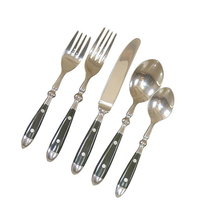 popular food grade stainless steel tableware set fork spoon steak knife kitchen cutlery