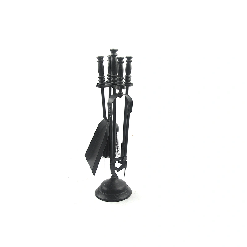 5-Piece Iron Metal Indoor Outdoor Fireplace Tools Set