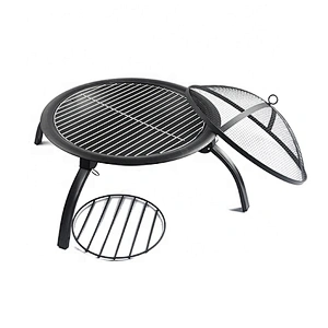 Portable camping outdoor fire pit bowl cover folding fire pit