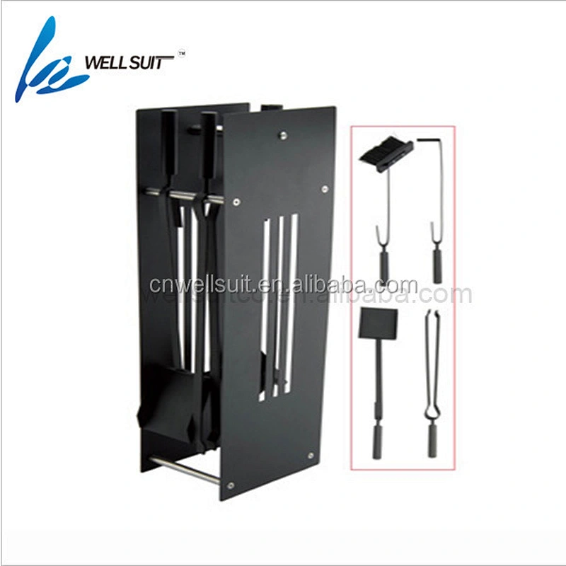 fireplace accessory tool set with holder safe for child and home
