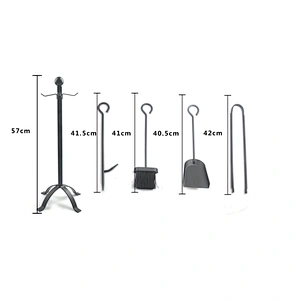 Garden fireplace high quality complete cast Iron fireplace tools set