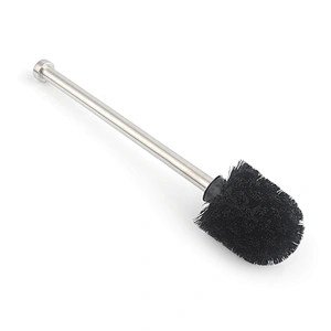 Soft Bristle Toilet Brush TPR Cleaning Brush with Stainless Steel Handle