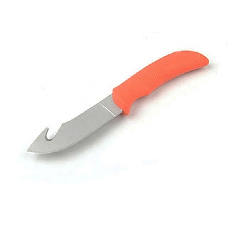Professional stainless steel outdoor survival knife with hook cutter