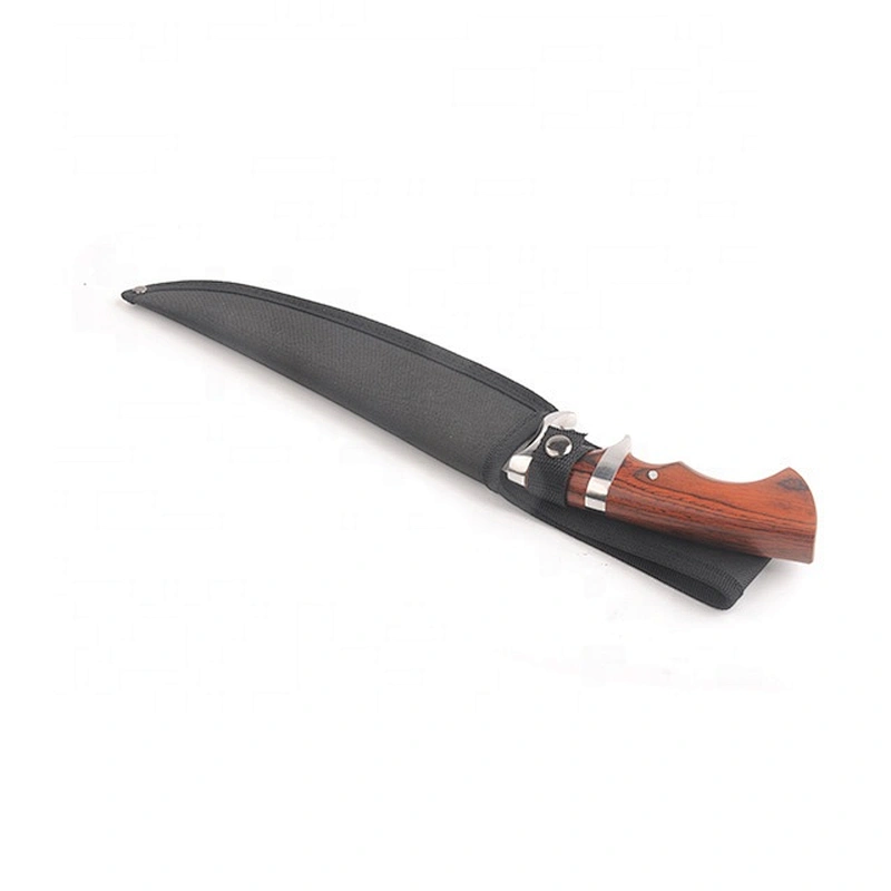 High Quality Hardness Stainless Steel Blade Pakka Handle Outdoor Survival Hunting Knife