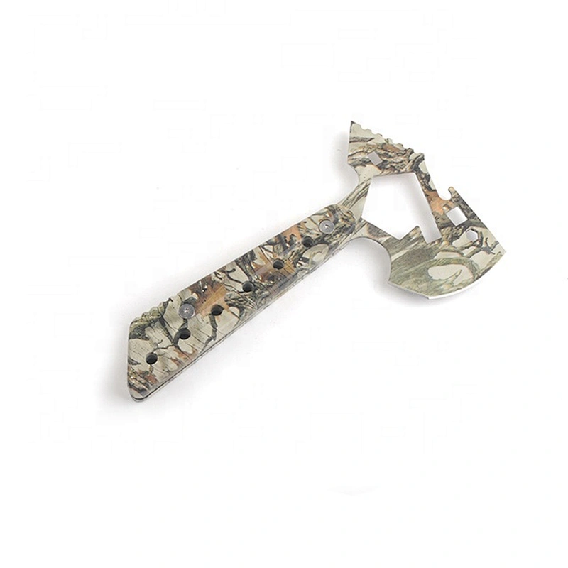 New Fashion Pattern Printing Stainless Steel Outdoor Axe Hatchet with Multi Function