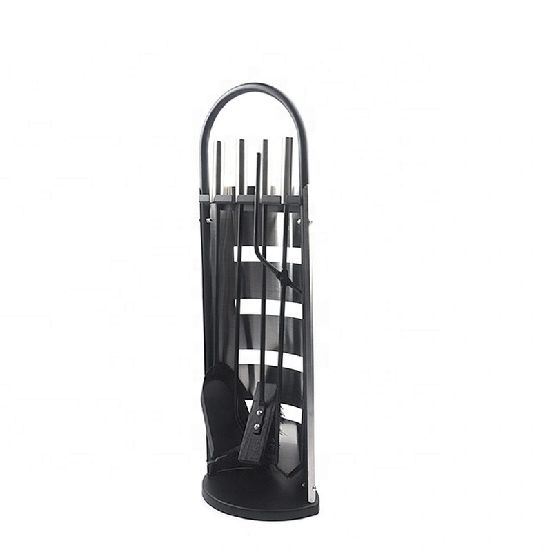 Factory Price Wholesale 5 Pcs Set Knight Fireplace Tools with Stainless Steel Handle