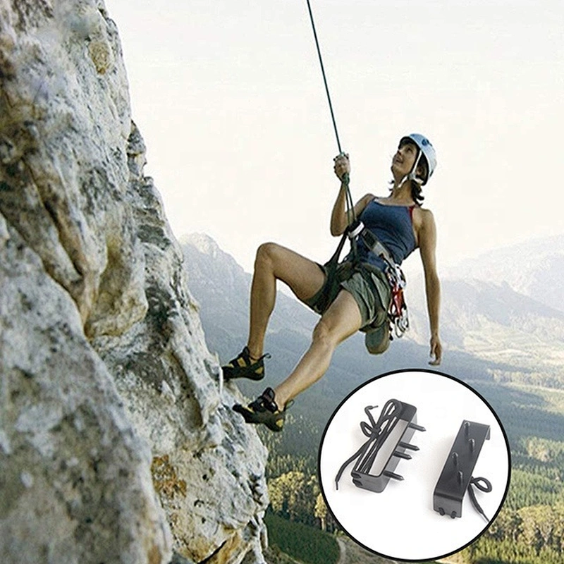 Easy Portable Winter Season Snow Ice Walking Hiking Climbing Fishing Four  Steel Spikes Shoes Crampons Cleats