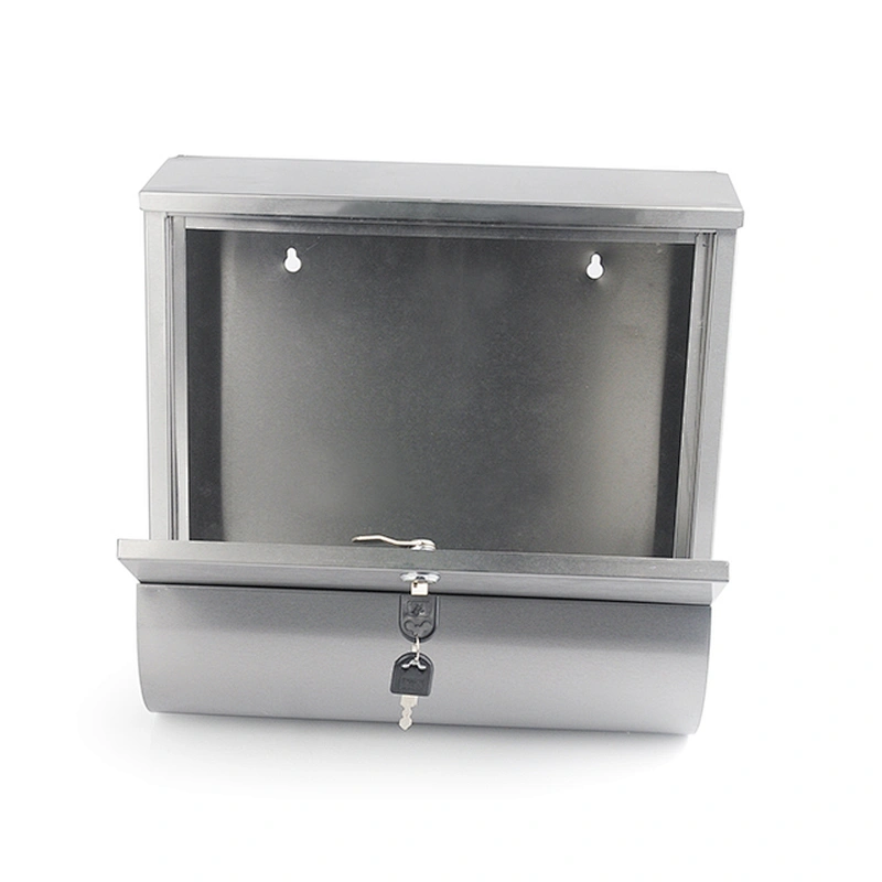 Popular New design good quality  stainless steel  garden letter box home use rust-proof mailbox