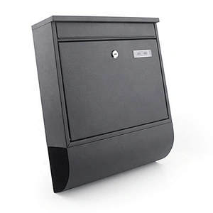 popular  apartment german black  iron with powder coating outdoor smart parcel mailbox