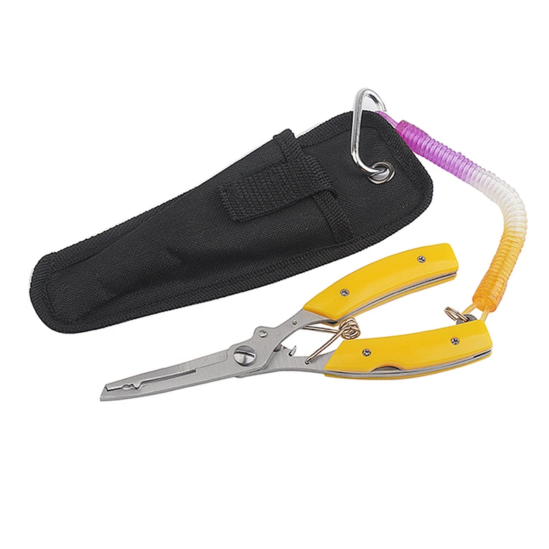 Multi function Fishing Plier Scissors Fishing Line Cutters Fishhook Remover with bend head