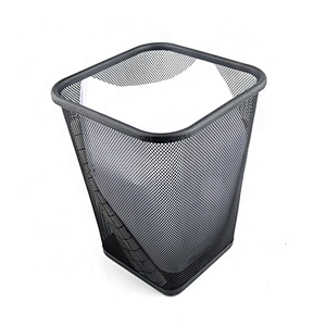 Rectangular cheap trash can office step trash bin metal waste bin
