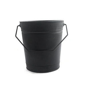 fireplace accessories black metal coal bucket ash coal hod bucket with handle