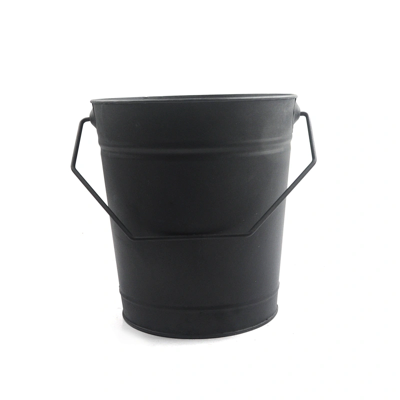 fireplace accessories black metal coal bucket ash coal hod bucket with handle