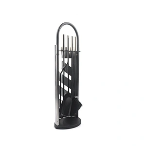 Outdoor garden Wrought  black  Iron fireplace accessories Set