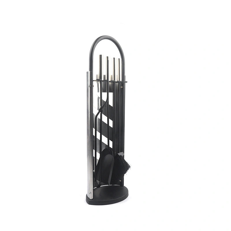 Outdoor garden Wrought  black  Iron fireplace accessories Set