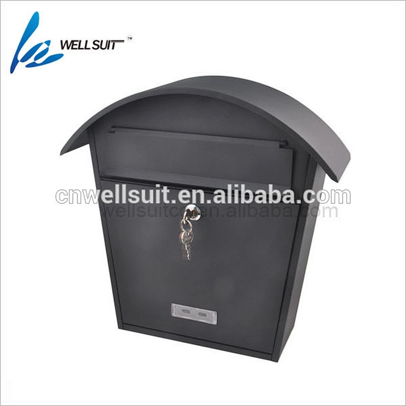 Letter shape stainless steel mail box with lock rust proof water proof wall mounted mail box for sale