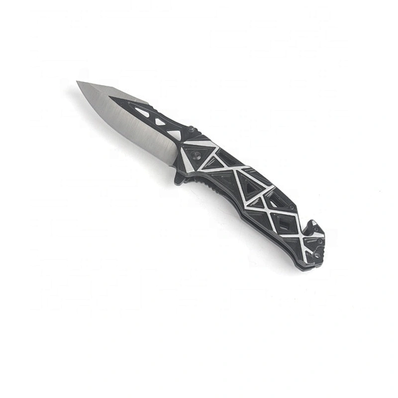 New professional outdoor folding pocket knife with aluminum handle
