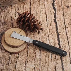Black Color Wood Handle Stainless Steel Folding Knife for grafting trees