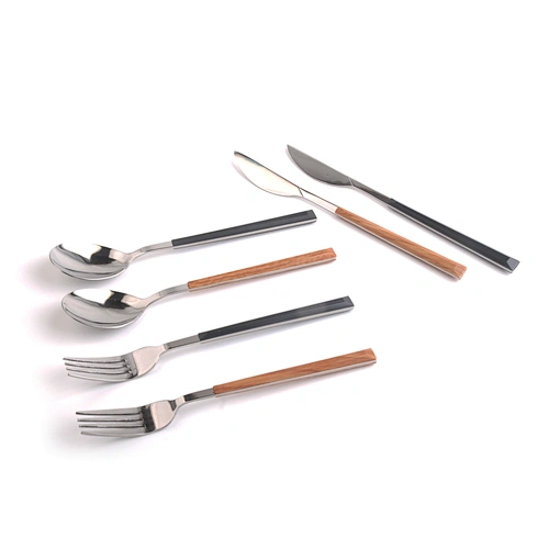 extra thick solid 18/8 stainless steel flatware set silverware dinner utensils cutlery set for restaurant home