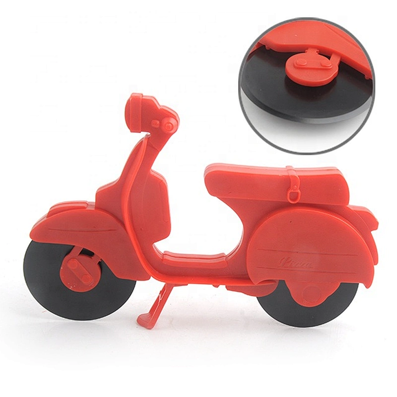 New custom design  plastic bicycle wheel pizza cutter