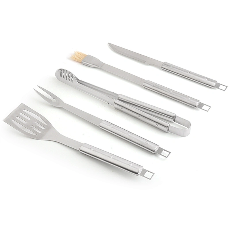 Heavy Duty BBQ Grilling Tools Set. Grilling Tools Set 4-Piece Stainless Steel Barbecue Accessories,Outdoor BBQ Cooking Utensils