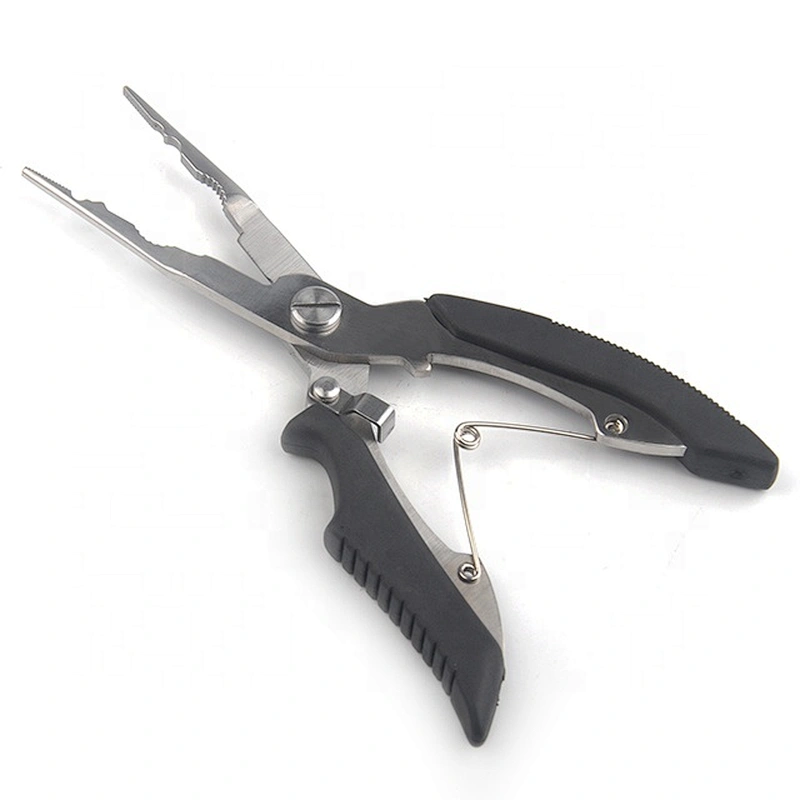 Stainless Steel Fishing Cutter Multifunction Tool Curved Fishing Plier with ABS handle