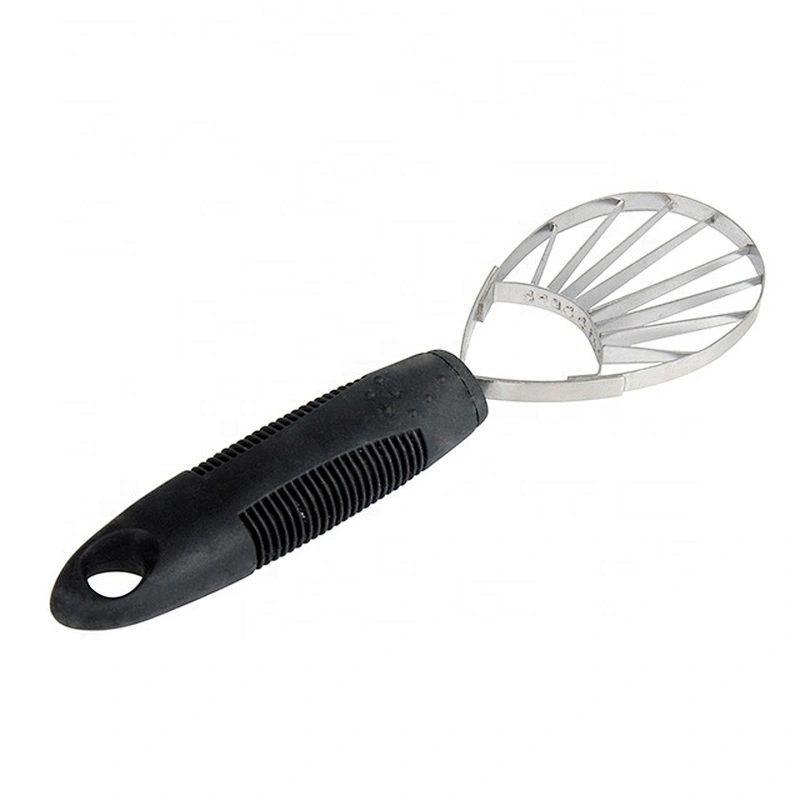 Stainless steel avocado slicer tool fruit carving tool with good grip handle