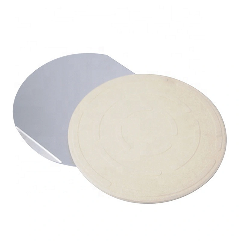 Double-deck stainless steel and stone pizza cutting board
