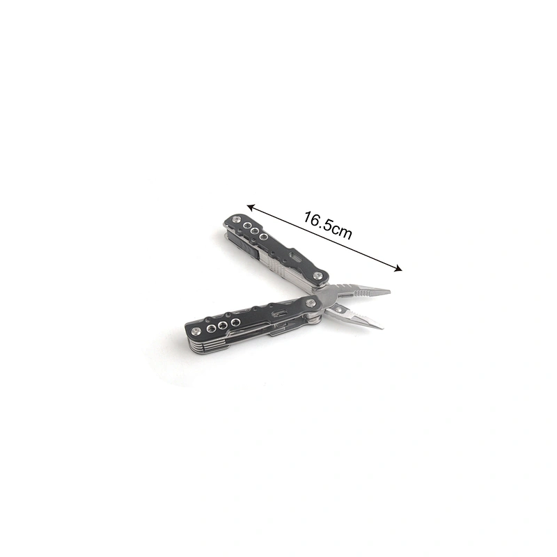 15 in 1 Stainless Steel Multi Function Pliers tools Phillips Screw Knife with Black Aluminum Handle